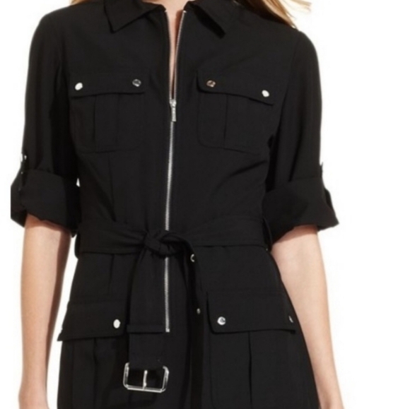 Michael Kors Dresses & Skirts - 2/$40 😍Michael Kors Black Utility Shirt Dress
